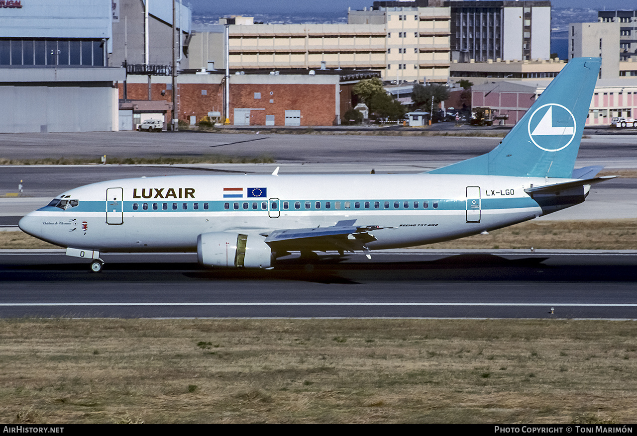 Aircraft Photo of LX-LGO | Boeing 737-5C9 | Luxair | AirHistory.net #232791