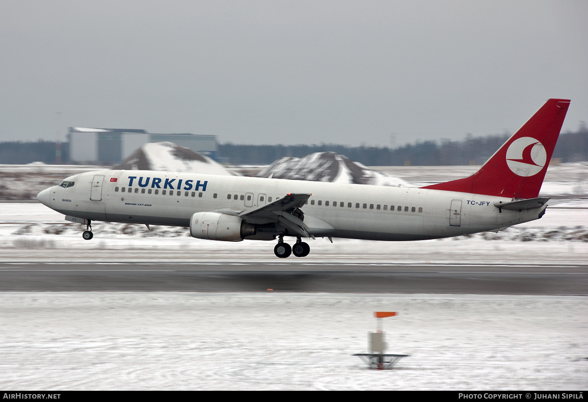 Aircraft Photo of TC-JFY | Boeing 737-8F2 | Turkish Airlines | AirHistory.net #232841