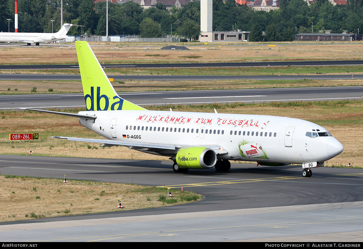 Aircraft Photo of D-AGEG | Boeing 737-35B | DBA - Deutsche BA | AirHistory.net #232885