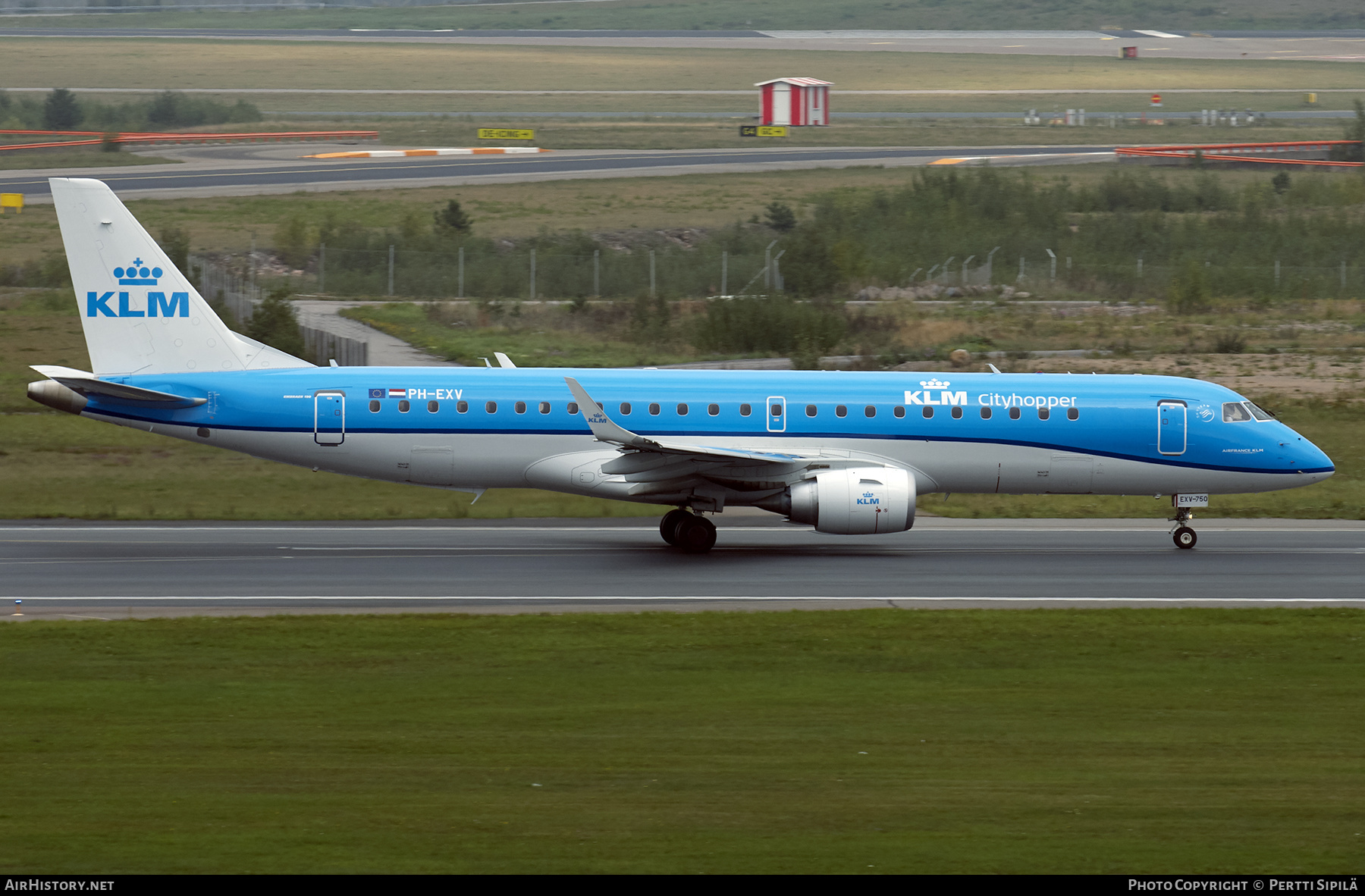 Aircraft Photo of PH-EXV | Embraer 190STD (ERJ-190-100STD) | KLM Cityhopper | AirHistory.net #232887