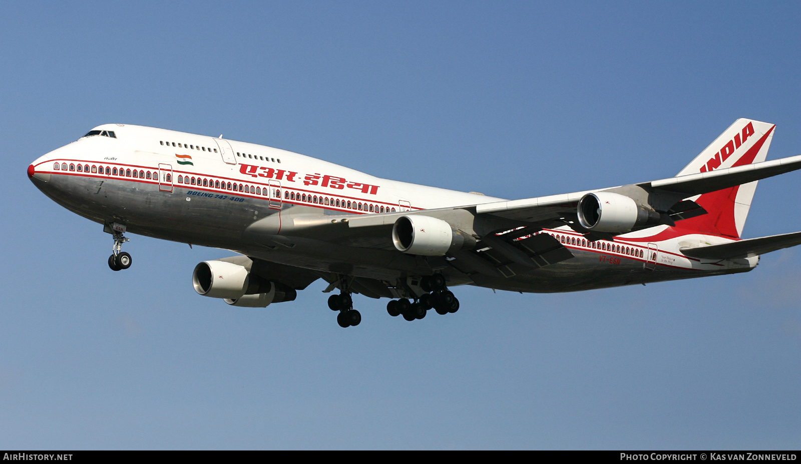 Aircraft Photo of VT-ESN | Boeing 747-437 | Air India | AirHistory.net #232918