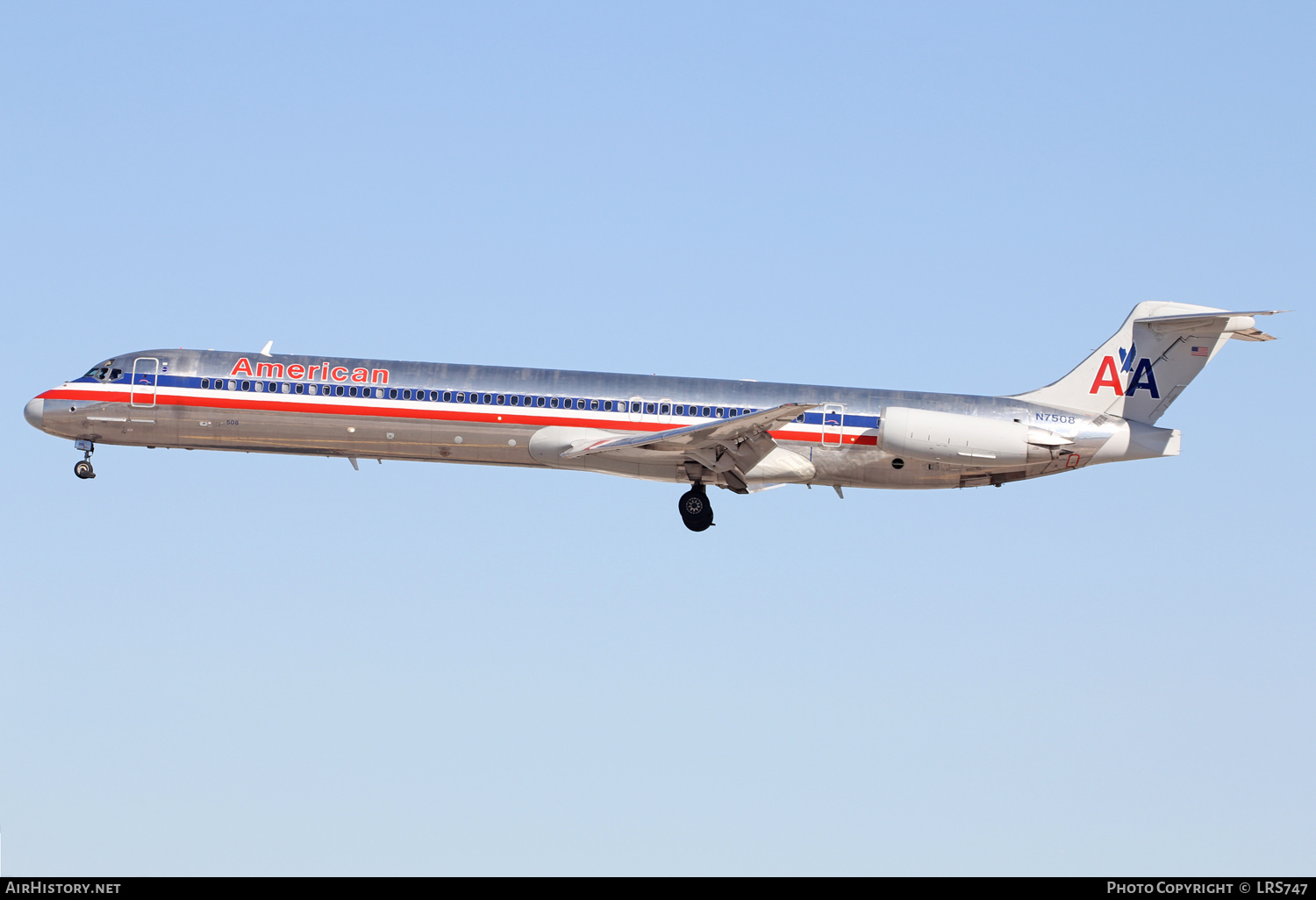 Aircraft Photo of N7508 | McDonnell Douglas MD-82 (DC-9-82) | American Airlines | AirHistory.net #232977