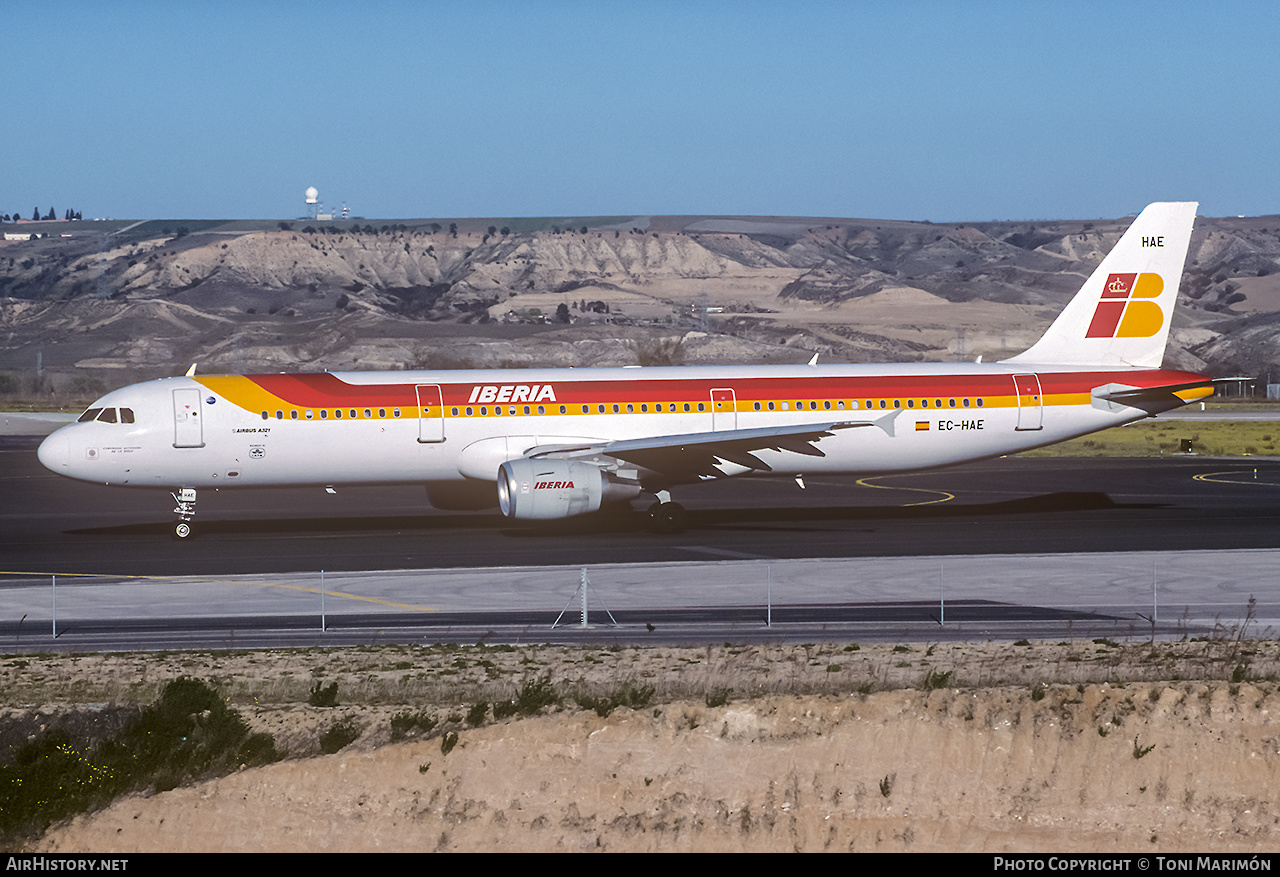 Aircraft Photo of EC-HAE | Airbus A321-211 | Iberia | AirHistory.net #232994