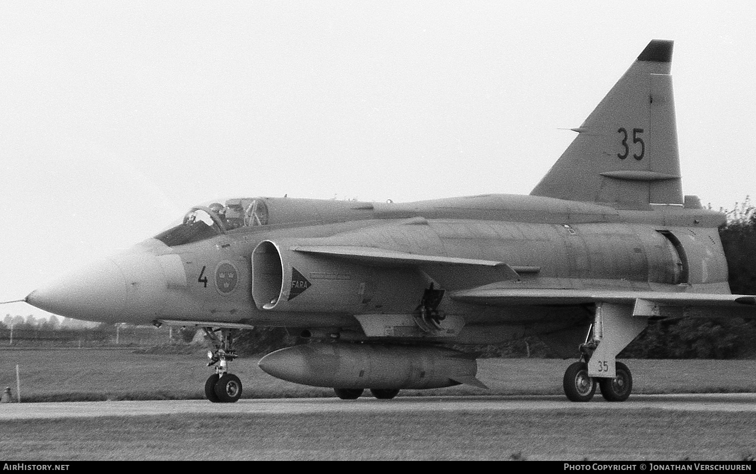 Aircraft Photo of 37375 | Saab JA37 Viggen | Sweden - Air Force | AirHistory.net #233125