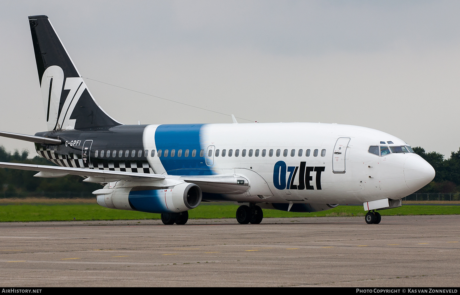 Aircraft Photo of G-GPFI | Boeing 737-229/Adv | OzJet Airlines | AirHistory.net #233181