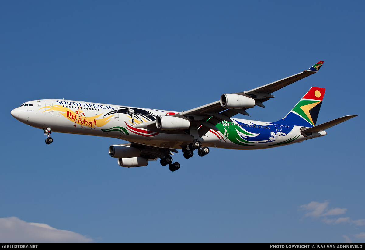 Aircraft Photo of ZS-SXD | Airbus A340-313 | South African Airways | AirHistory.net #233301