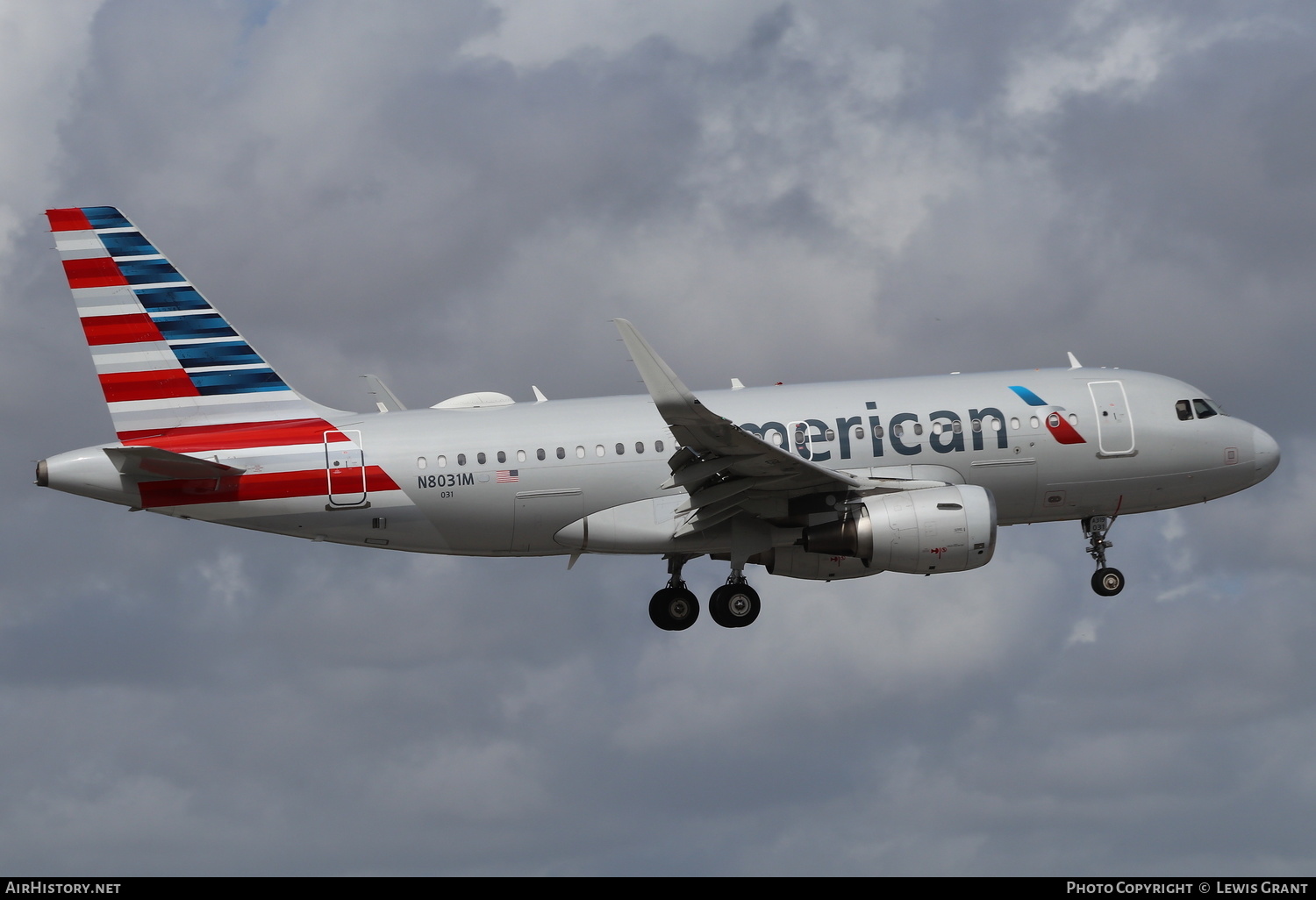 Aircraft Photo of N8031M | Airbus A319-115 | American Airlines | AirHistory.net #233309