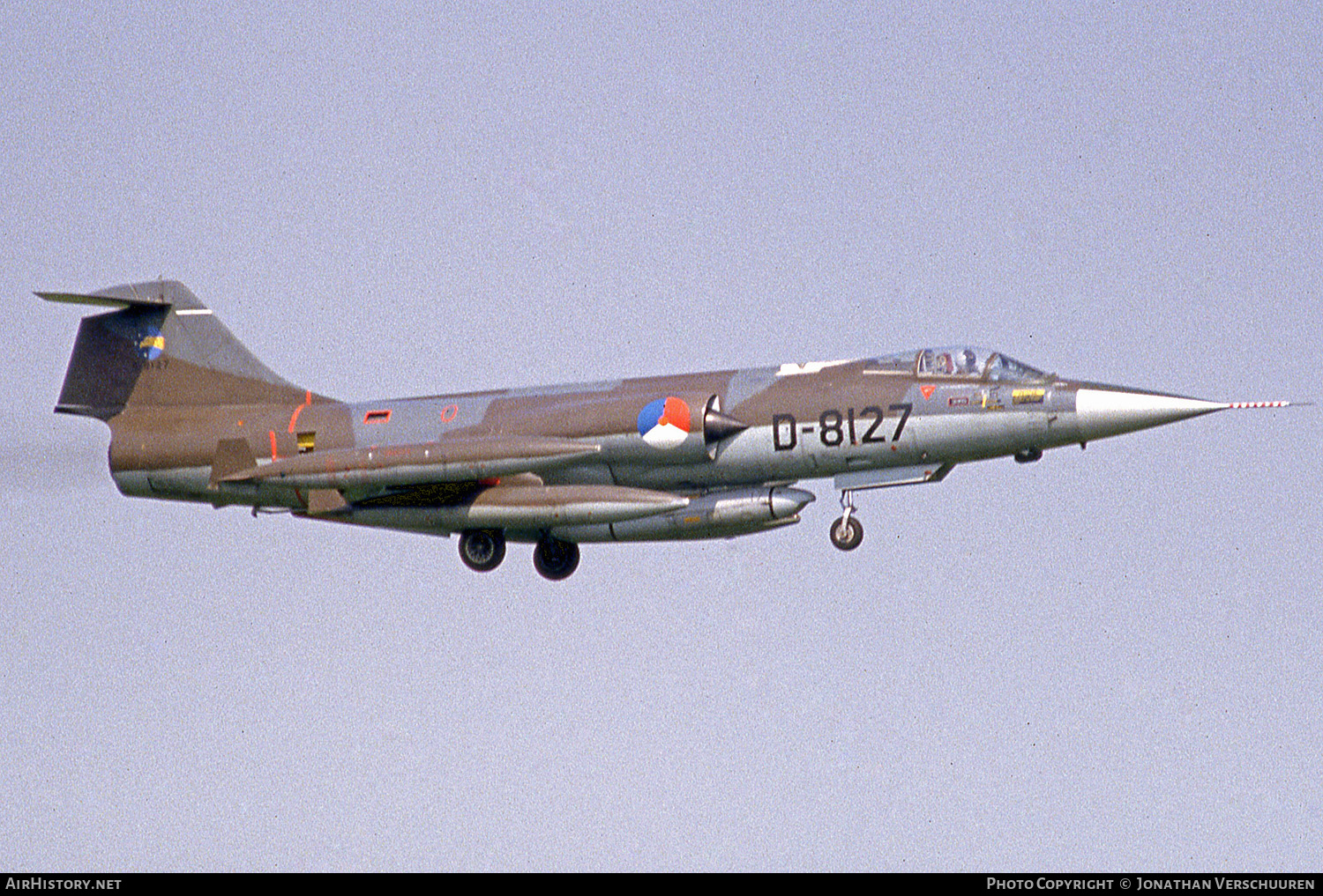 Aircraft Photo of D-8127 | Lockheed RF-104G Starfighter | Netherlands - Air Force | AirHistory.net #233341