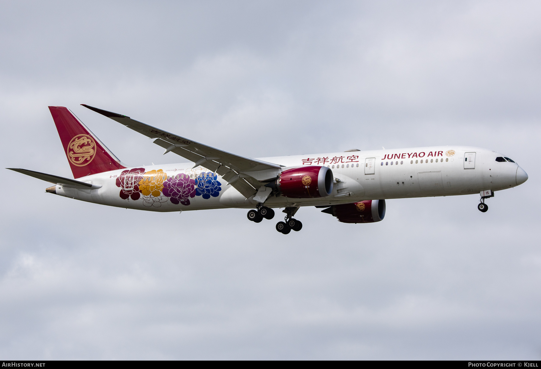 Aircraft Photo of B-1115 | Boeing 787-9 Dreamliner | Juneyao Airlines | AirHistory.net #233411