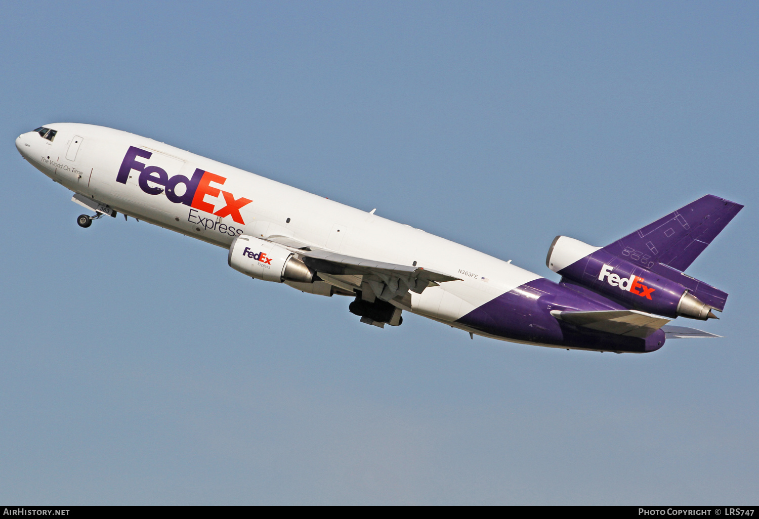 Aircraft Photo of N363FE | Boeing MD-10-10F | FedEx Express | AirHistory.net #233450