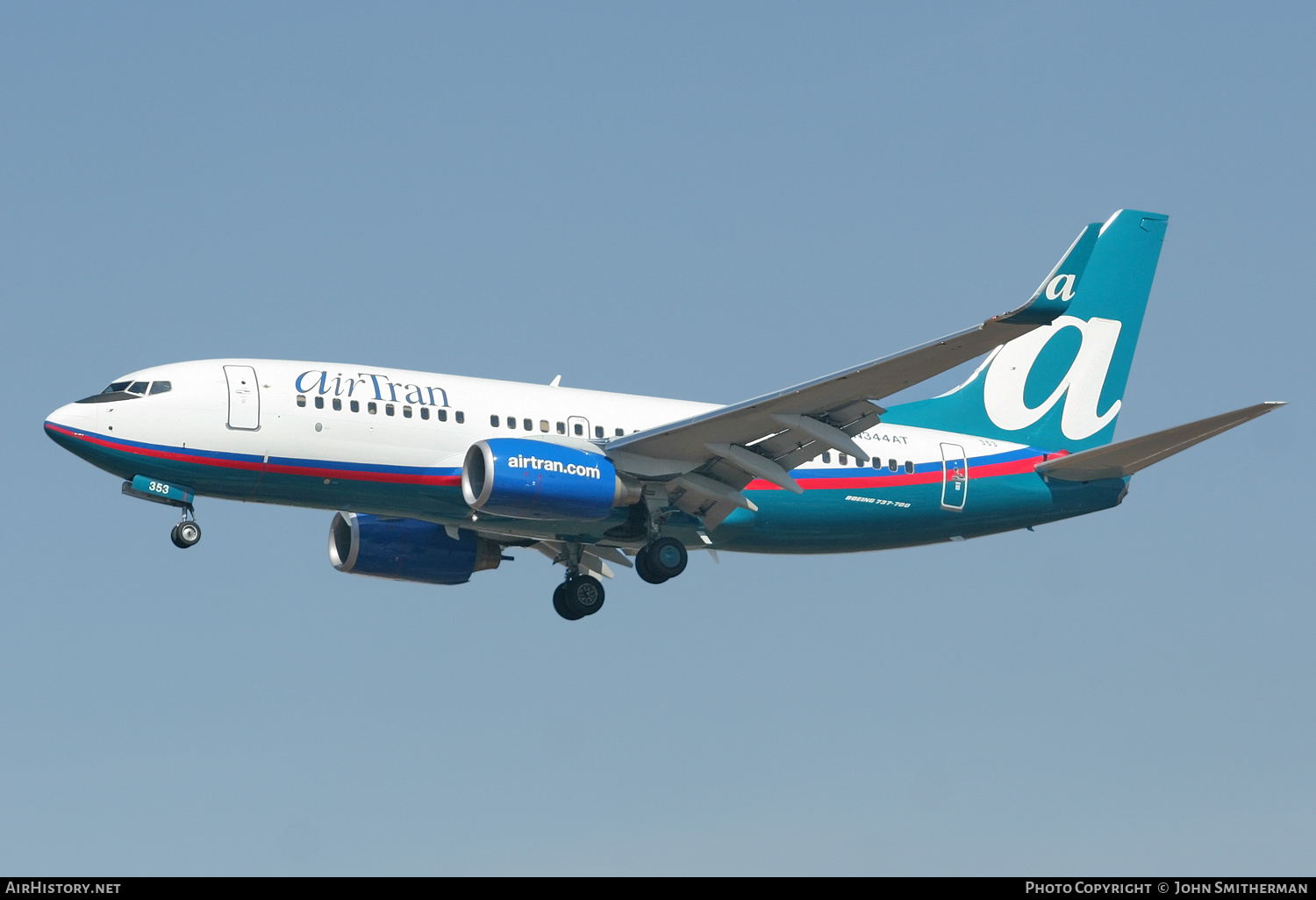 Aircraft Photo of N344AT | Boeing 737-7BD | AirTran | AirHistory.net #233486