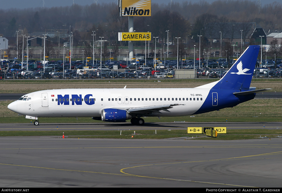 Aircraft Photo of TC-MNL | Boeing 737-4Q8 | MNG Airlines | AirHistory.net #233521