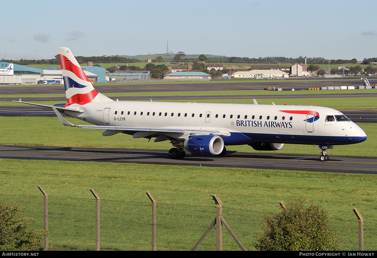 Aircraft Photo of G-LCYR | Embraer 190SR (ERJ-190-100SR) | British Airways | AirHistory.net #233522