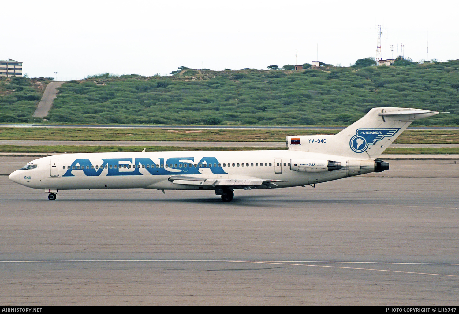 Aircraft Photo of YV-94C | Boeing 727-281/Adv | Avensa - Aerovías Venezolanas | AirHistory.net #233537