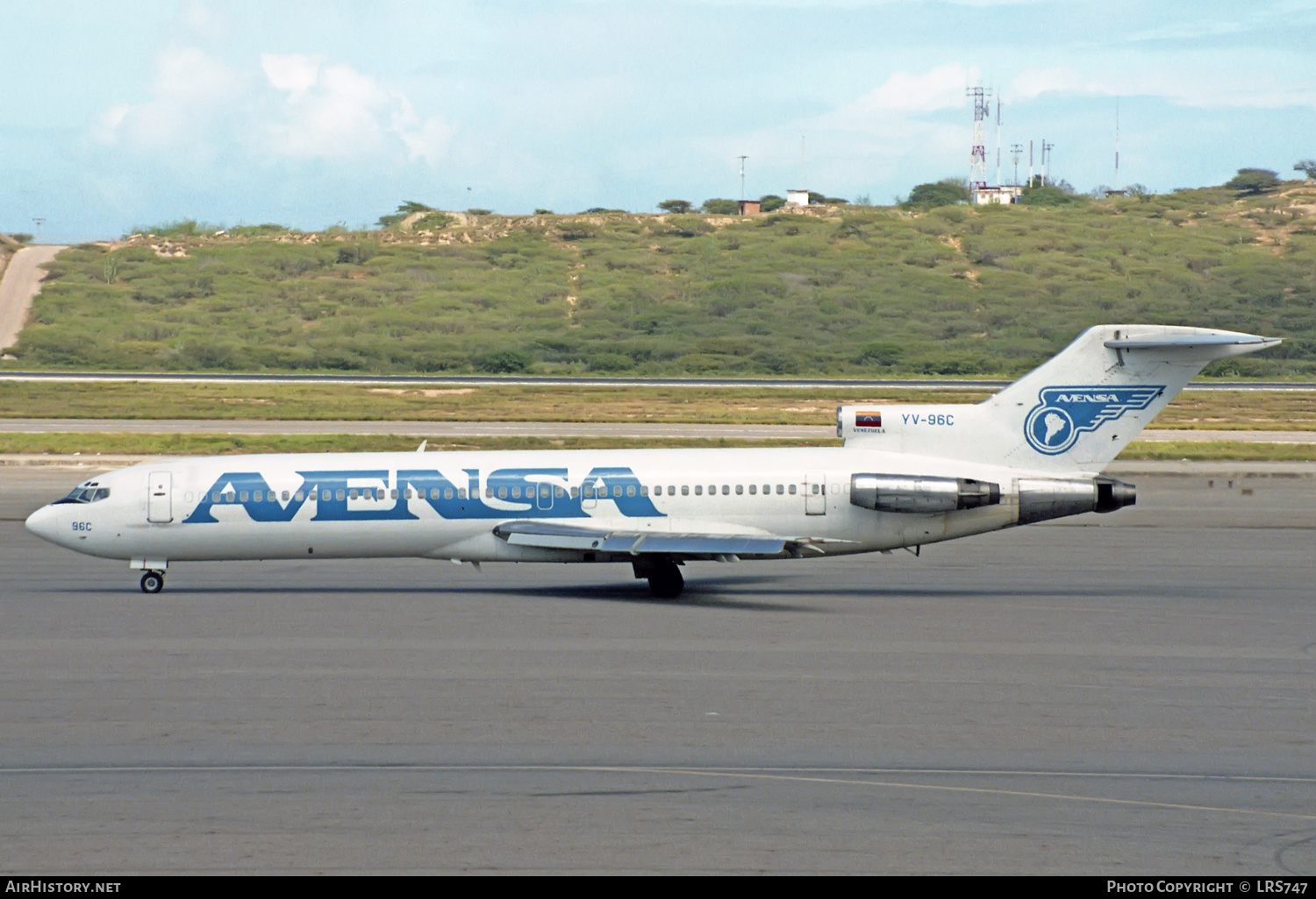 Aircraft Photo of YV-96C | Boeing 727-281/Adv | Avensa - Aerovías Venezolanas | AirHistory.net #233542