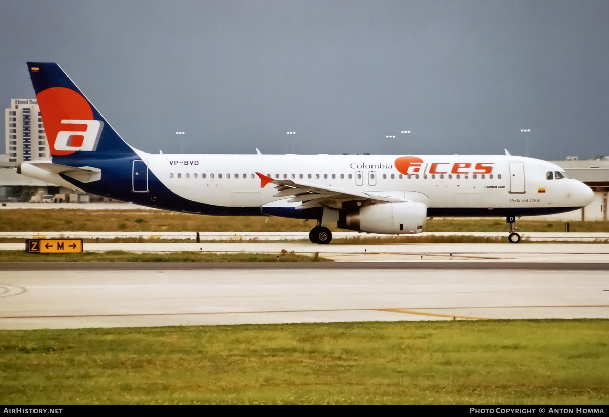 Aircraft Photo of VP-BVD | Airbus A320-233 | ACES - Aerolíneas Centrales de Colombia | AirHistory.net #233608