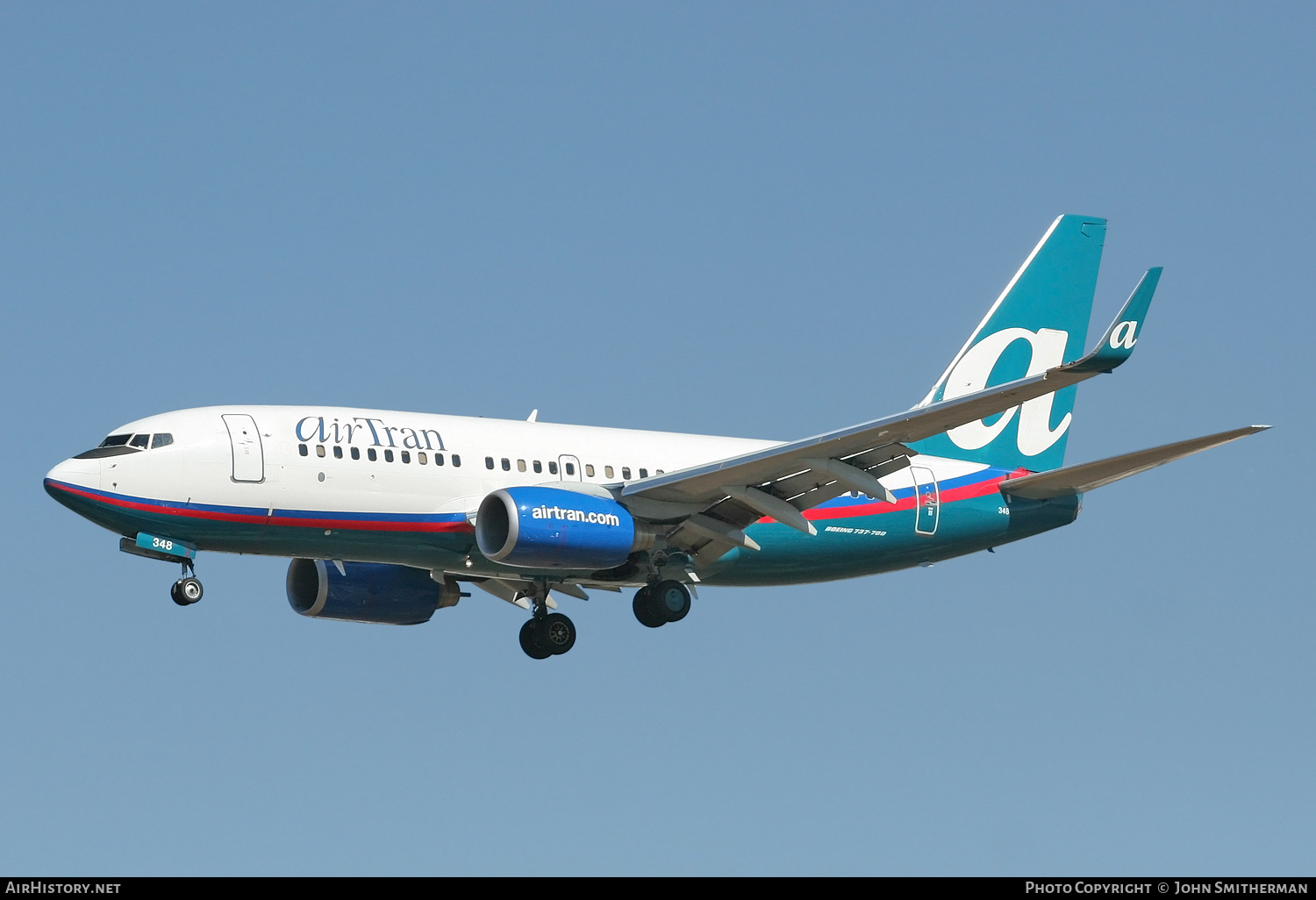 Aircraft Photo of N348AT | Boeing 737-7BD | AirTran | AirHistory.net #233633