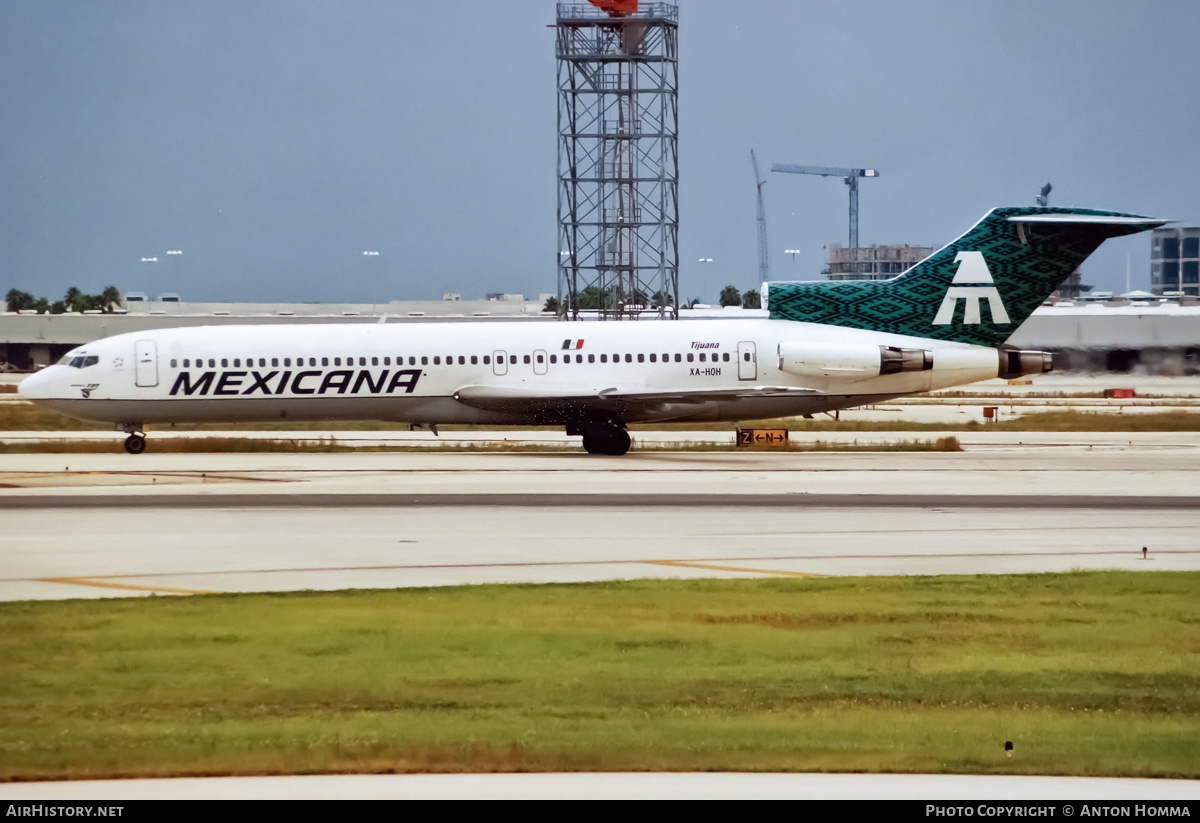 Aircraft Photo of XA-HOH | Boeing 727-264/Adv | Mexicana | AirHistory.net #233651