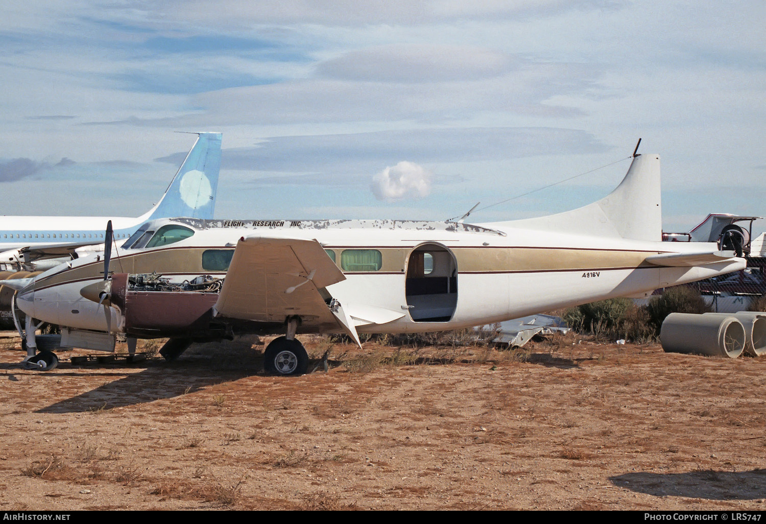 Aircraft Photo of N4916V | De Havilland D.H. 104 Dove 5A | Flight Research | AirHistory.net #233744