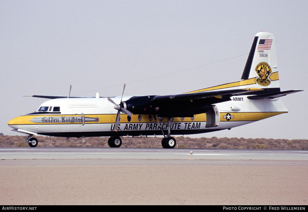 Aircraft Photo of 85-1608 / 51608 | Fokker C-31A Troopship (F27-400M) | USA - Army | AirHistory.net #233852