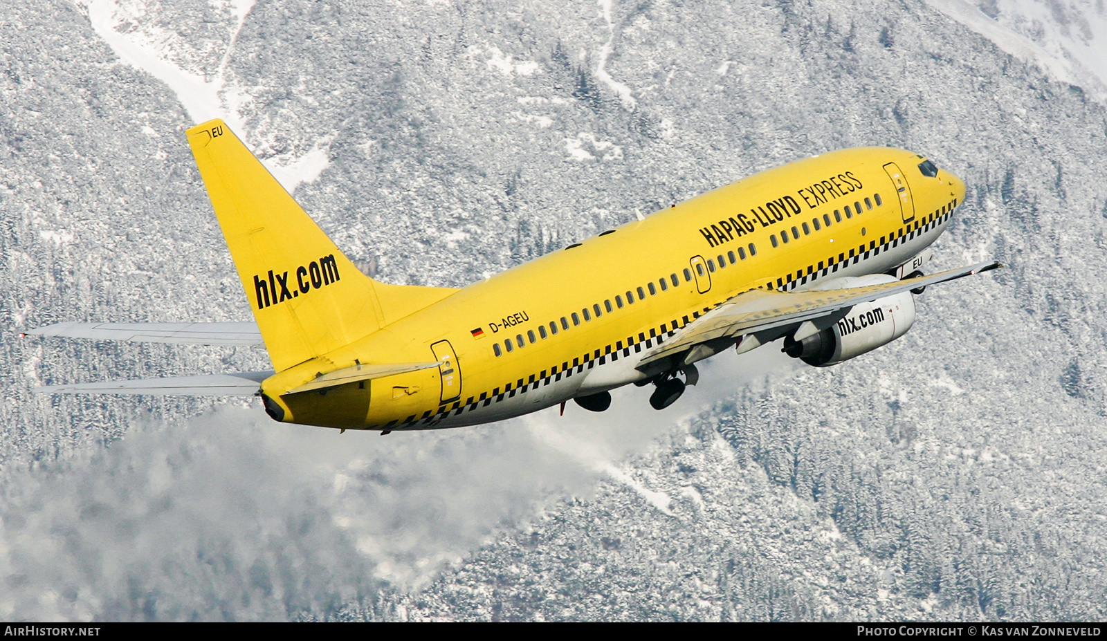 Aircraft Photo of D-AGEU | Boeing 737-75B | Hapag-Lloyd Express | AirHistory.net #233874