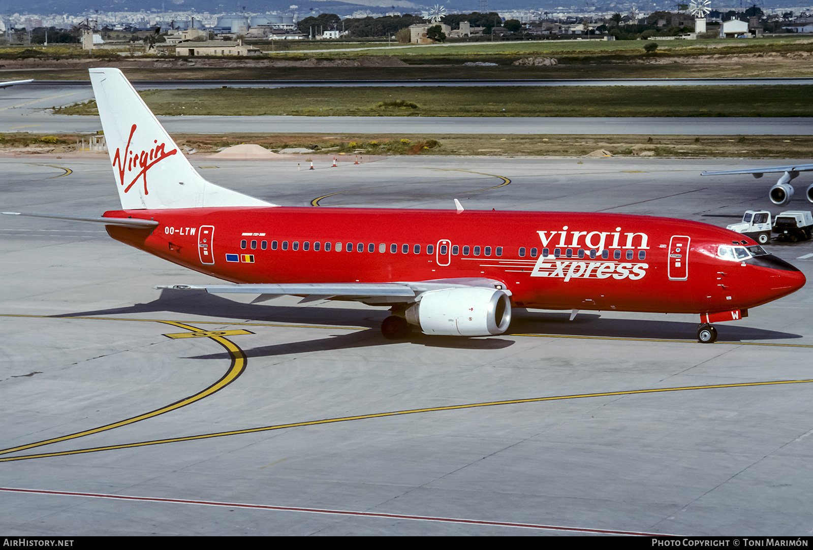 Aircraft Photo of OO-LTW | Boeing 737-33A | Virgin Express | AirHistory.net #233891