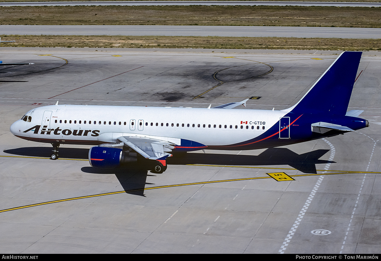 Aircraft Photo of C-GTDB | Airbus A320-212 | Airtours International | AirHistory.net #233900