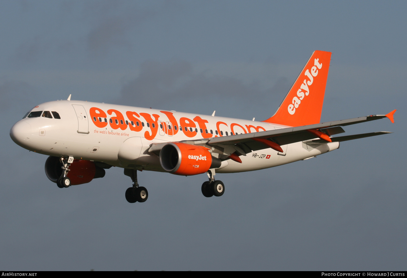 Aircraft Photo of HB-JZP | Airbus A319-111 | EasyJet | AirHistory.net #233929