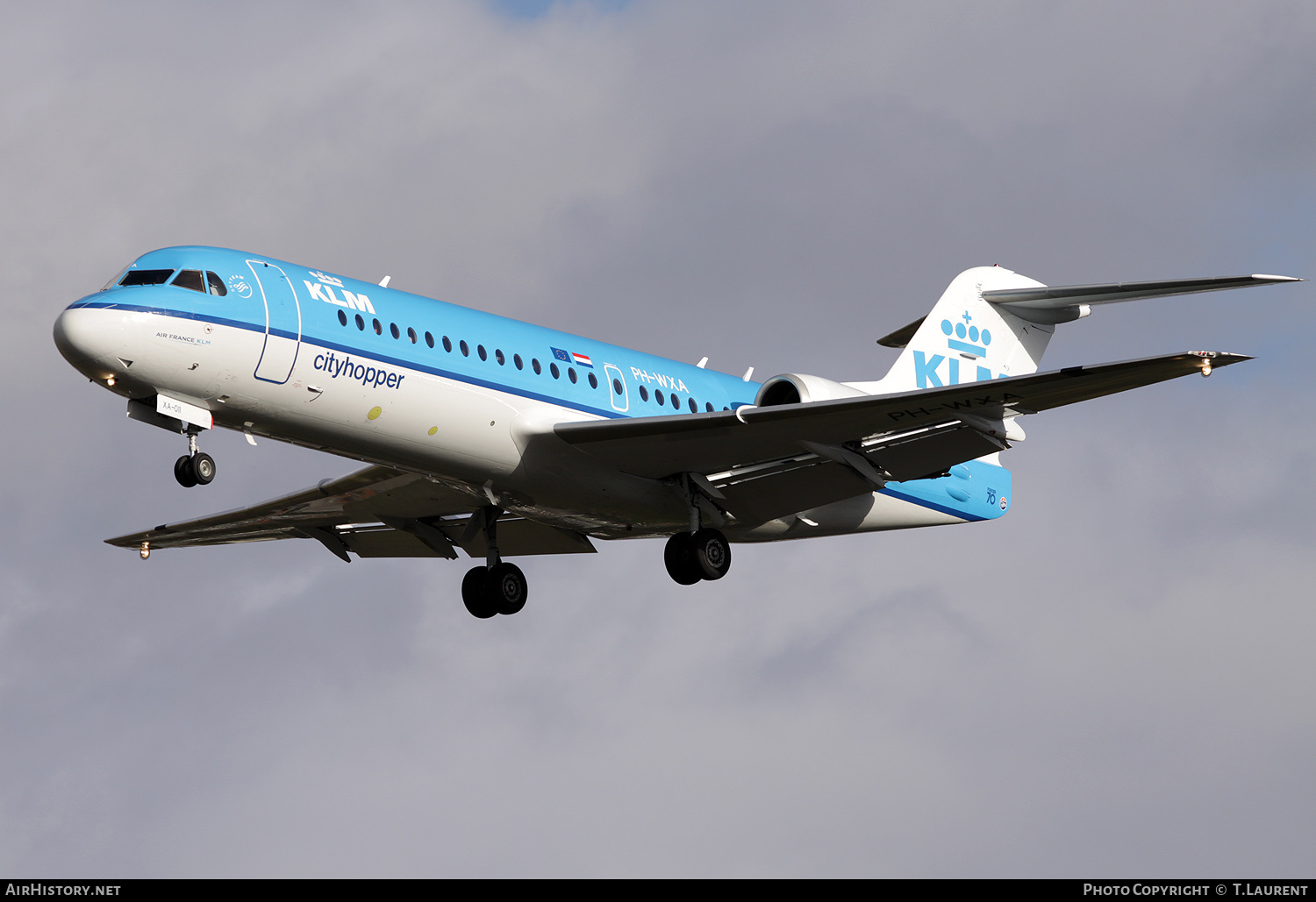 Aircraft Photo of PH-WXA | Fokker 70 (F28-0070) | KLM Cityhopper | AirHistory.net #233949