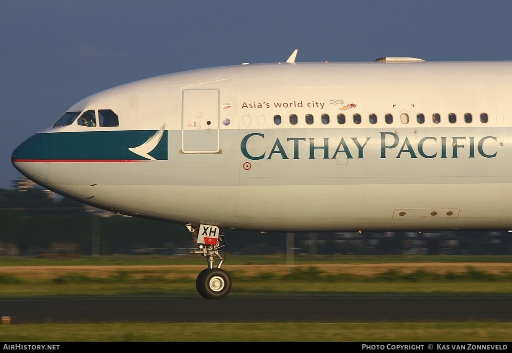 Aircraft Photo of B-HXH | Airbus A340-313 | Cathay Pacific Airways | AirHistory.net #233960