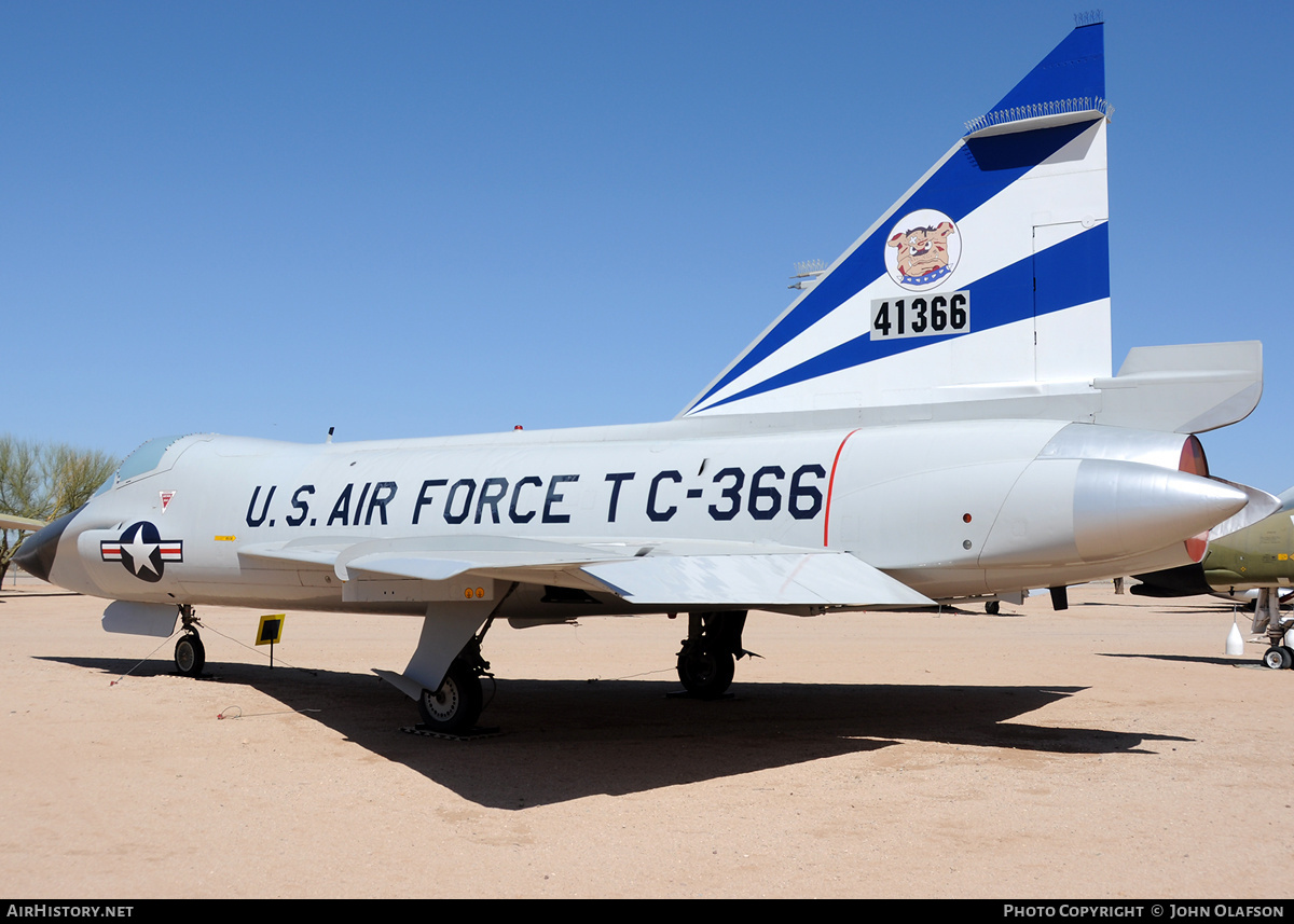 Aircraft Photo of 54-1366 / 41366 | Convair TF-102A Delta Dagger | USA - Air Force | AirHistory.net #233994