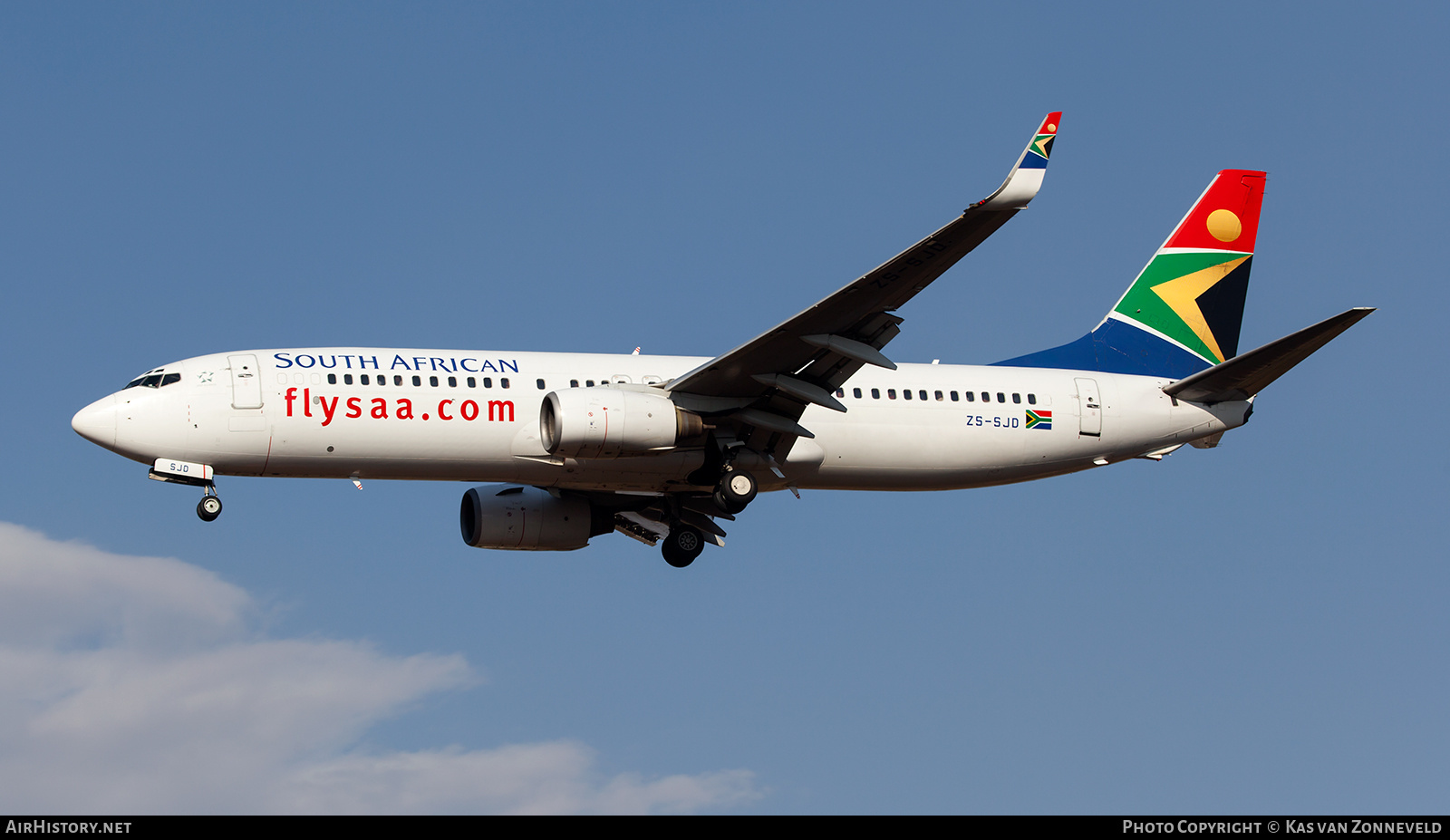 Aircraft Photo of ZS-SJD | Boeing 737-85F | South African Airways | AirHistory.net #234081