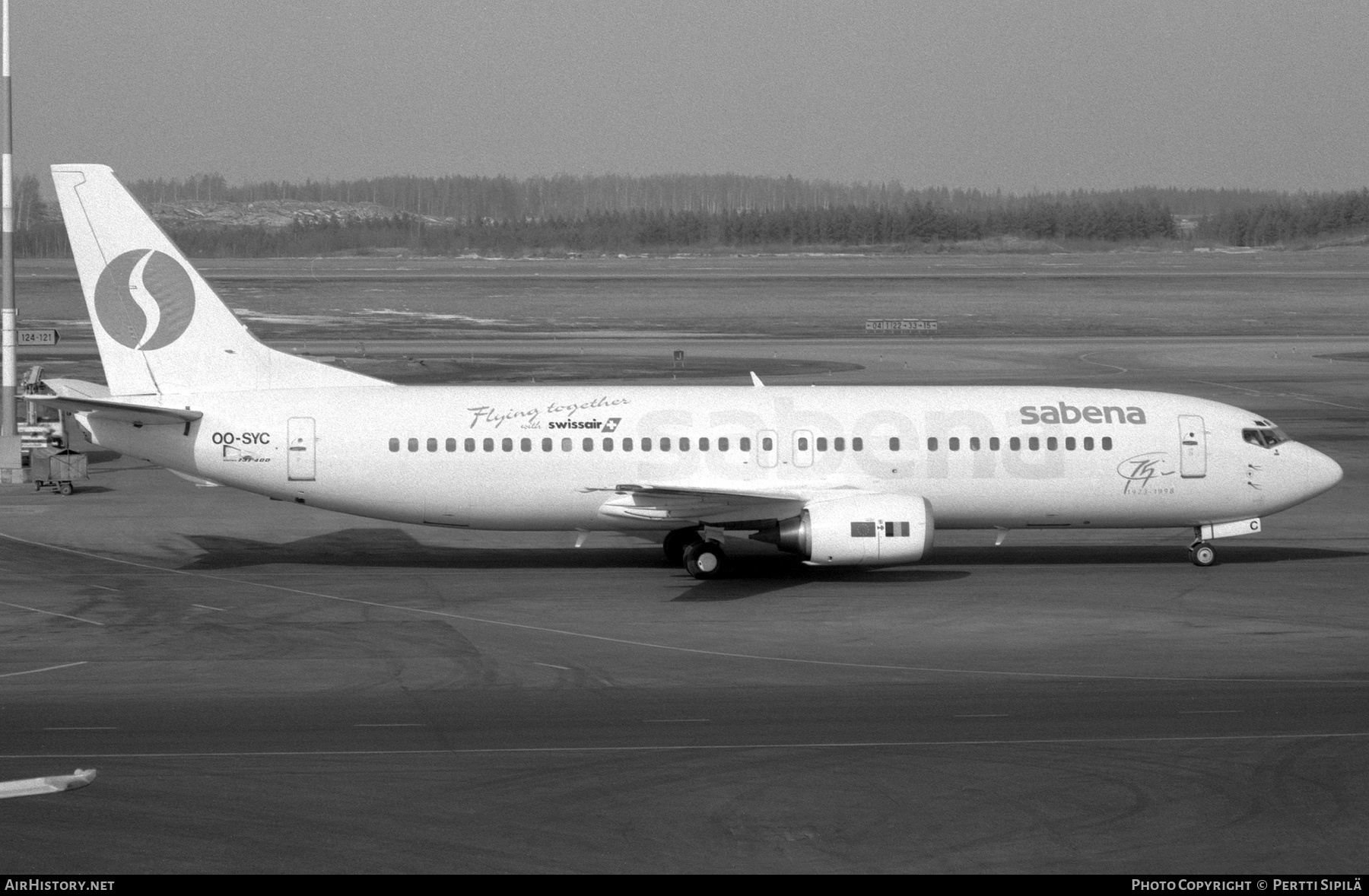Aircraft Photo of OO-SYC | Boeing 737-429 | Sabena | AirHistory.net #234110