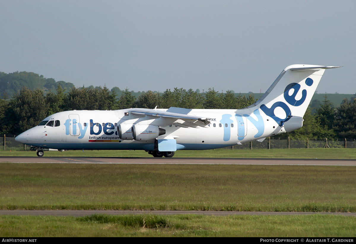 Aircraft Photo of G-JEAK | British Aerospace BAe-146-200 | Flybe - British European | AirHistory.net #234183