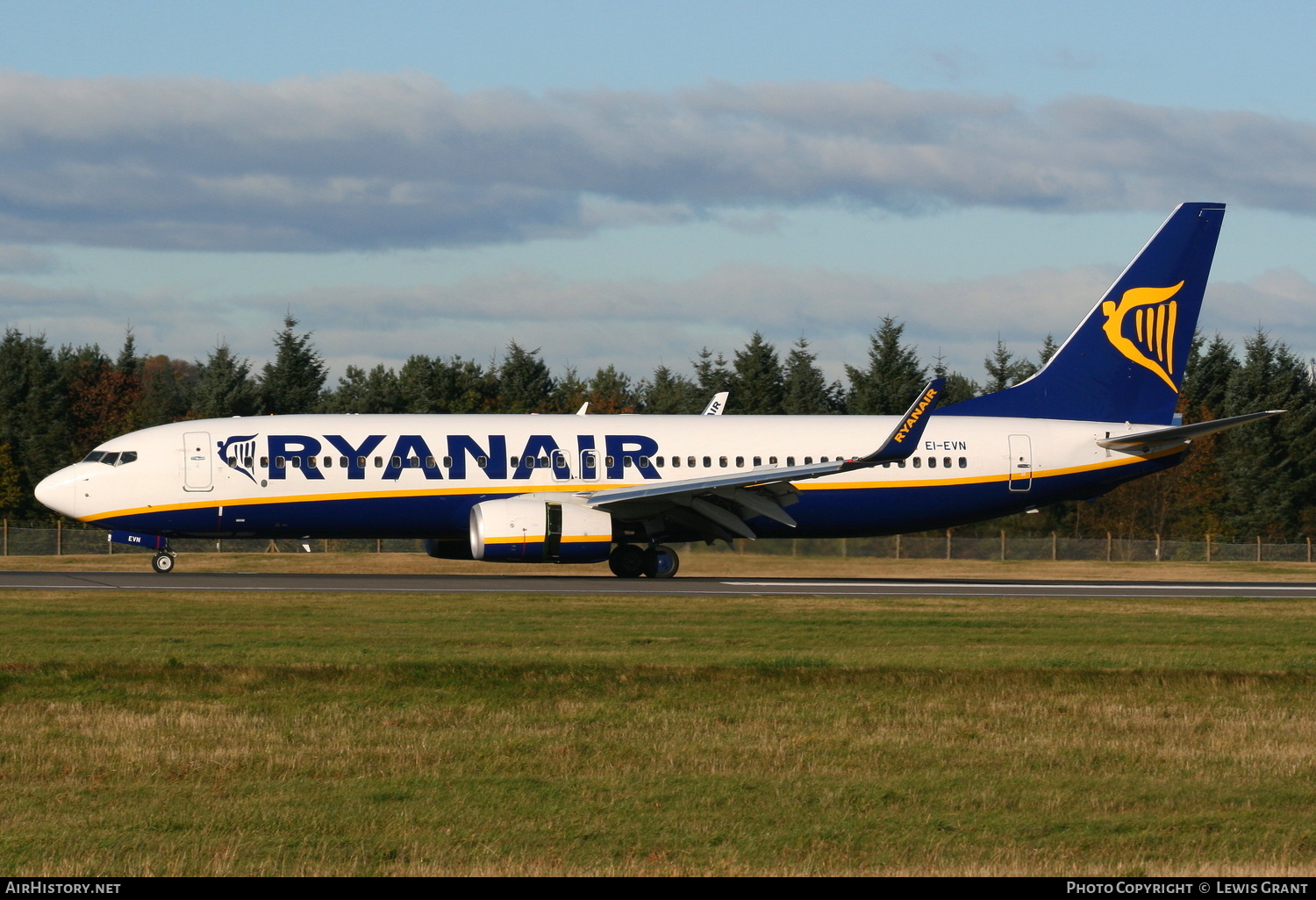 Aircraft Photo of EI-EVN | Boeing 737-8AS | Ryanair | AirHistory.net #234190