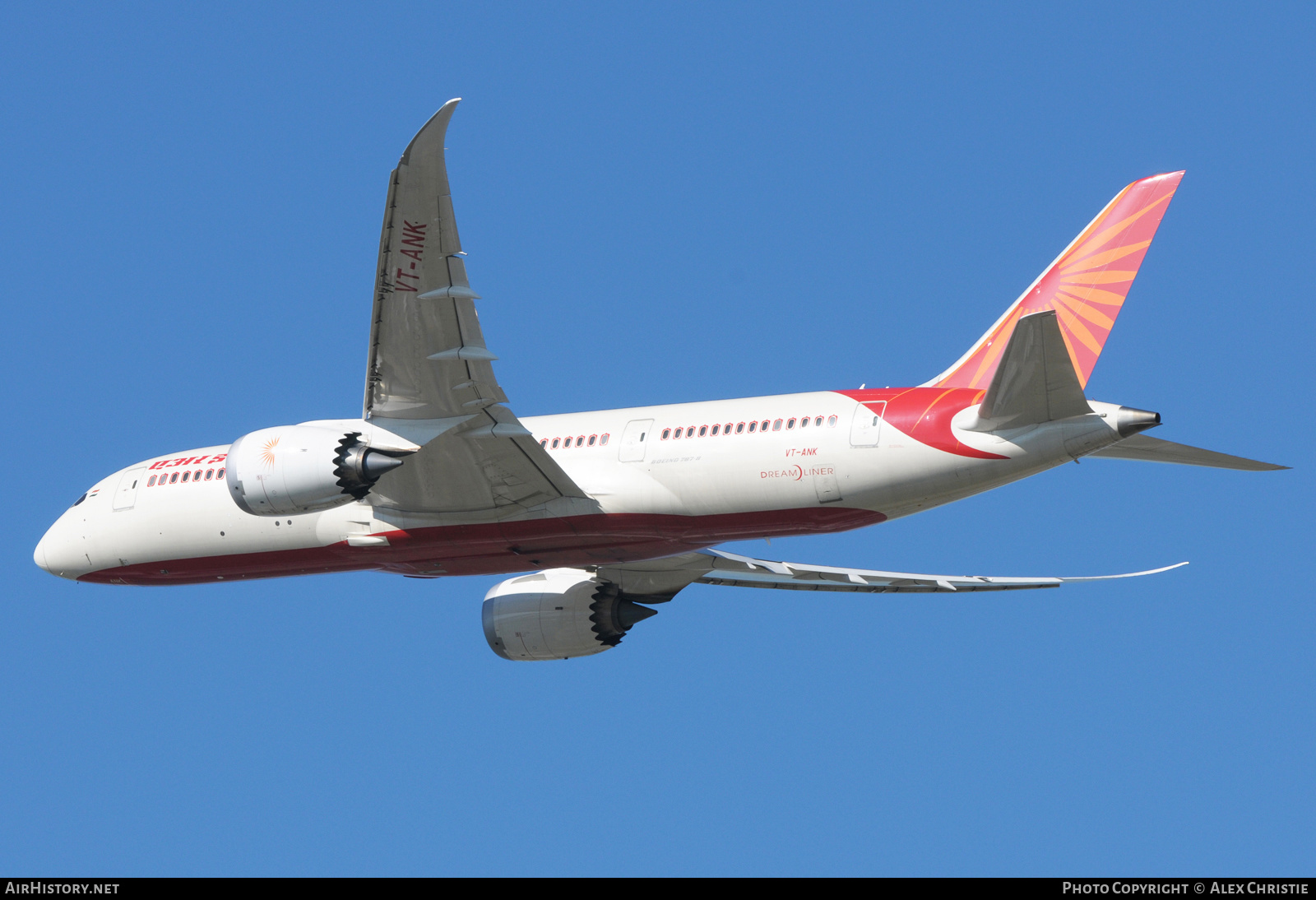 Aircraft Photo of VT-ANK | Boeing 787-8 Dreamliner | Air India | AirHistory.net #234265