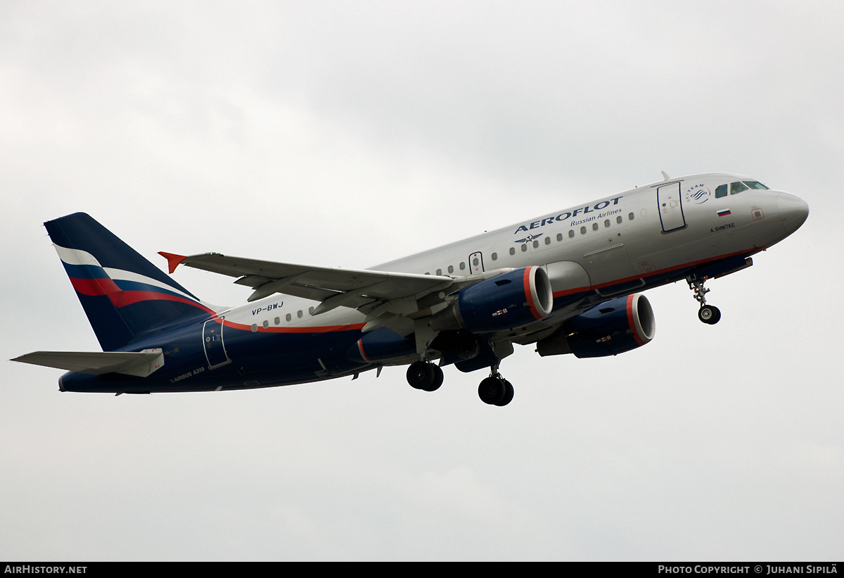 Aircraft Photo of VP-BWJ | Airbus A319-111 | Aeroflot - Russian Airlines | AirHistory.net #234406