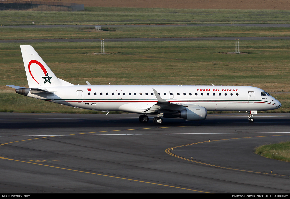 Aircraft Photo of PH-DNA | Embraer 190AR (ERJ-190-100IGW) | Royal Air Maroc - RAM | AirHistory.net #234441