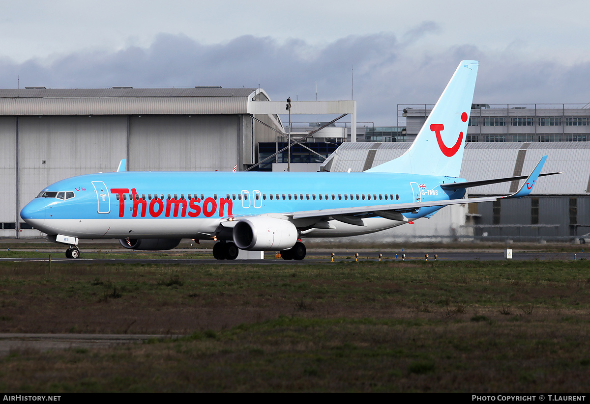 Aircraft Photo of G-TAWB | Boeing 737-8K5 | Thomson Airways | AirHistory.net #234515