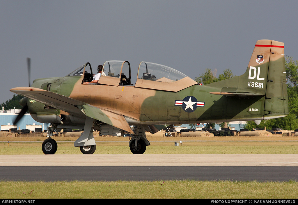 Aircraft Photo of N285DL / AF51-3681 | North American T-28D Trojan | USA - Navy | AirHistory.net #234526