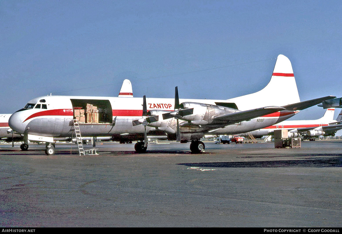 Aircraft Photo of N281F | Lockheed L-188A(F) Electra | Zantop International Airlines | AirHistory.net #234631