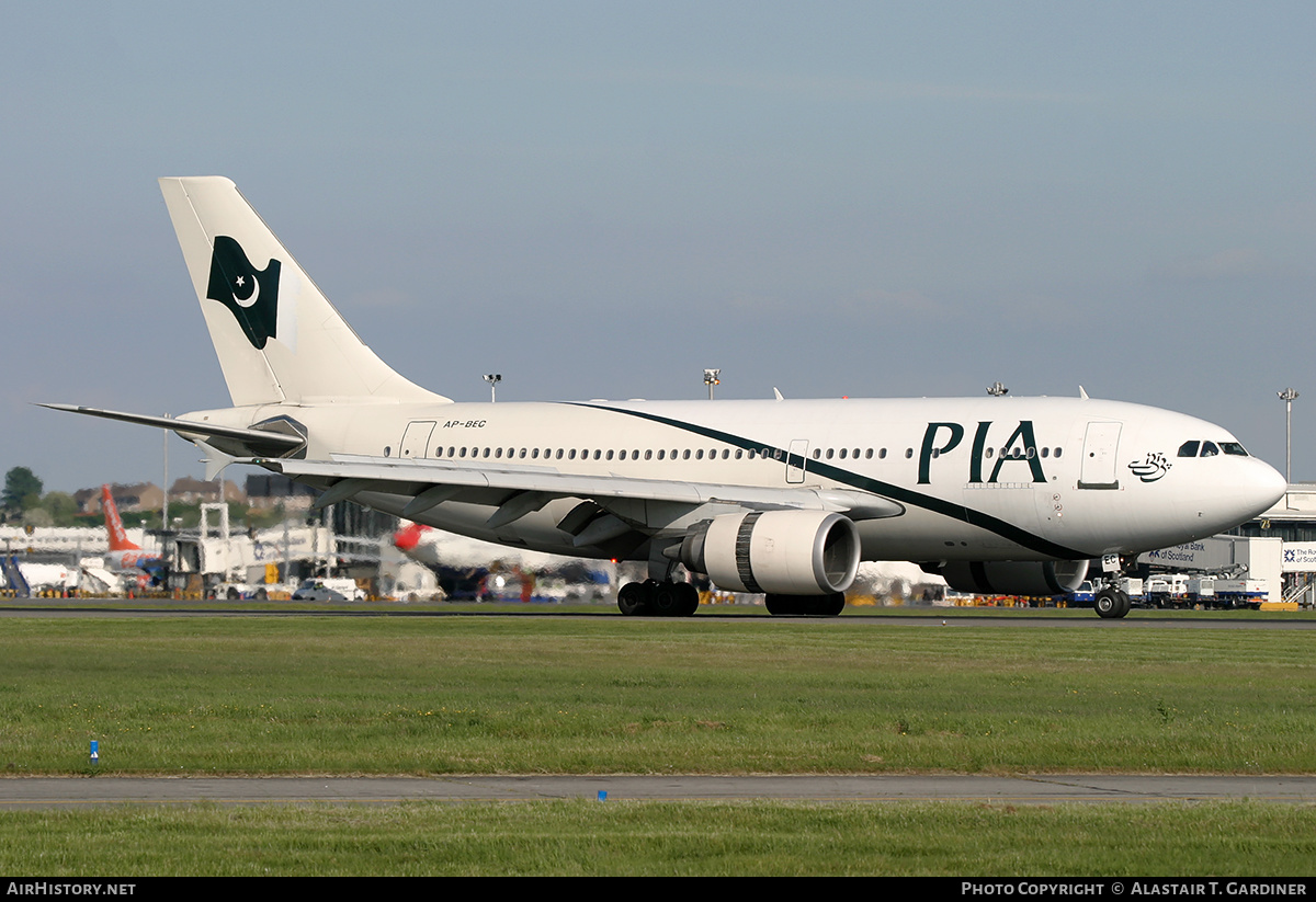 Aircraft Photo of AP-BEC | Airbus A310-308 | Pakistan International Airlines - PIA | AirHistory.net #234656