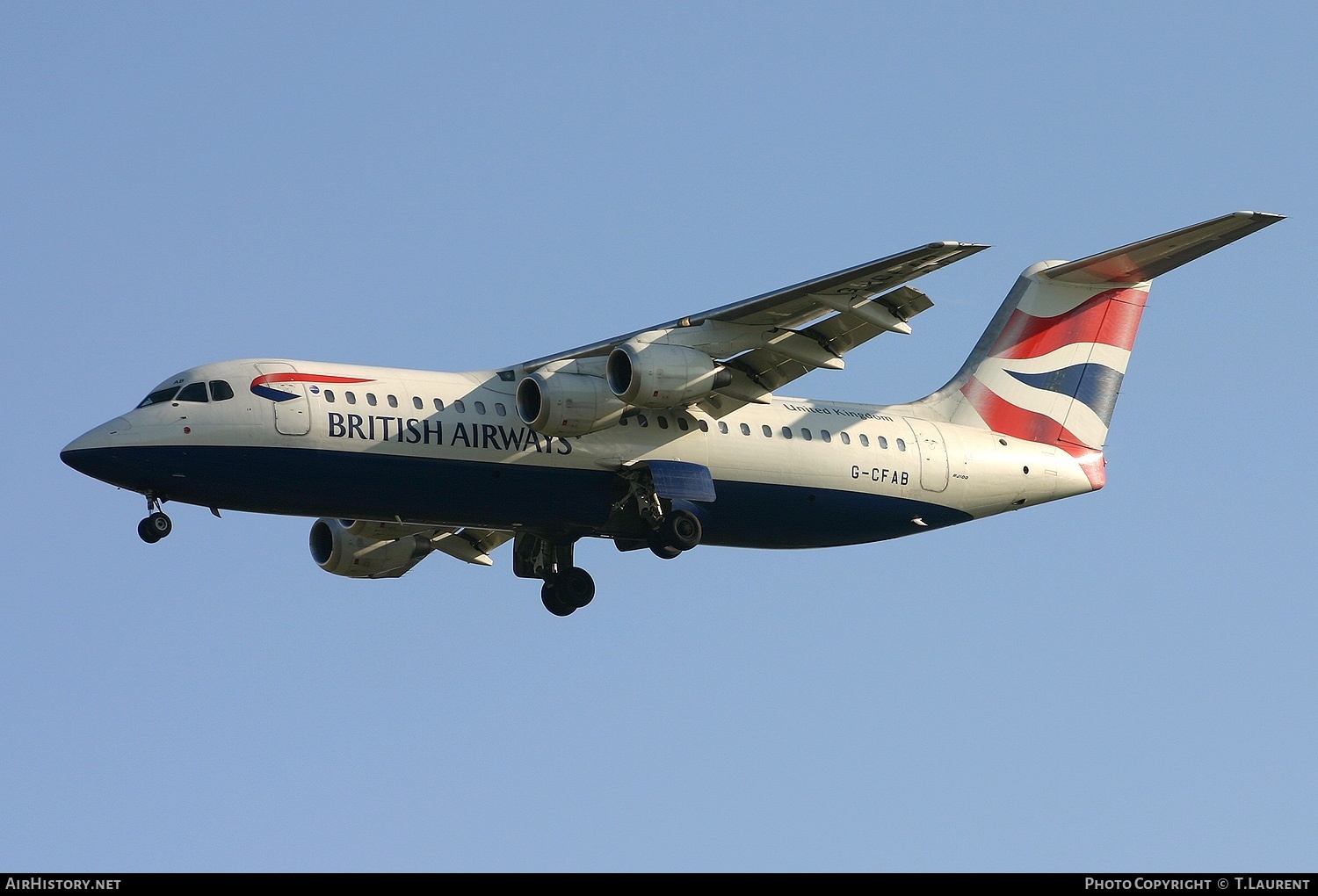 Aircraft Photo of G-CFAB | BAE Systems Avro 146-RJ100 | British Airways | AirHistory.net #234699