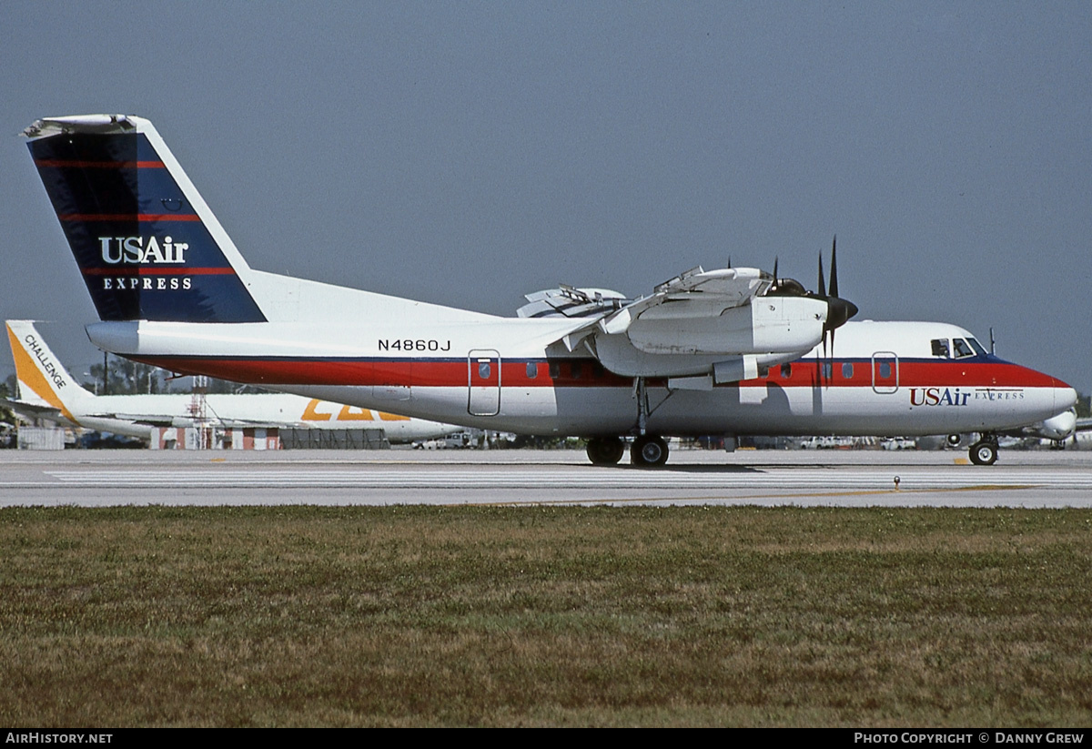 Aircraft Photo of N4860J | De Havilland Canada DHC-7-102 Dash 7 | USAir Express | AirHistory.net #234705