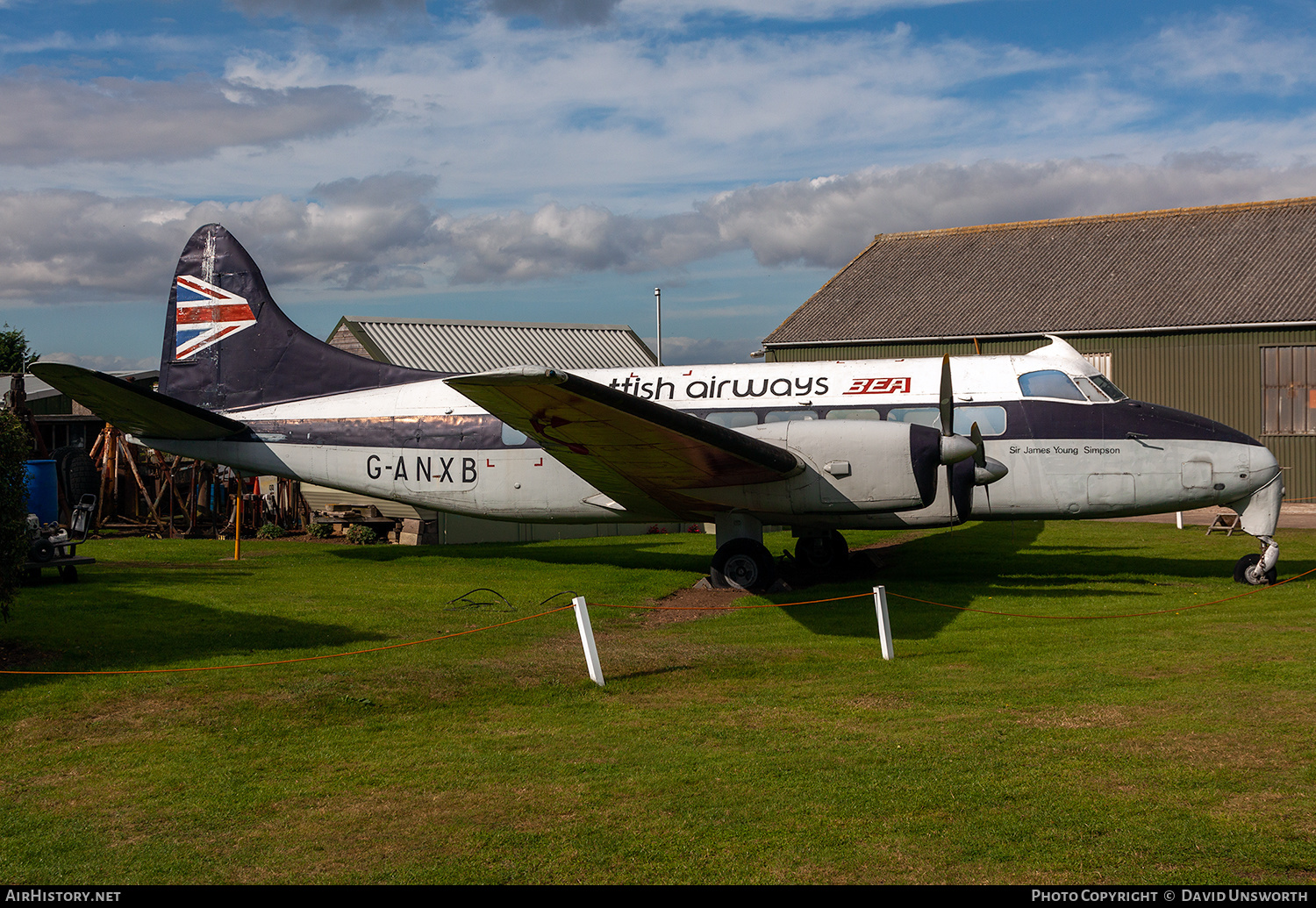 Aircraft Photo of G-ANXB | De Havilland D.H. 114 Heron 1B | BEA Scottish Airways - British European Airways | AirHistory.net #234718