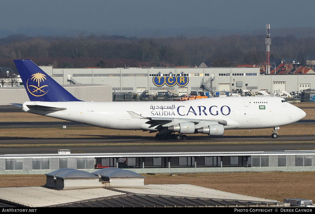 Aircraft Photo of TF-AML | Boeing 747-4H6M(BCF) | Saudia - Saudi Arabian Airlines Cargo | AirHistory.net #234728