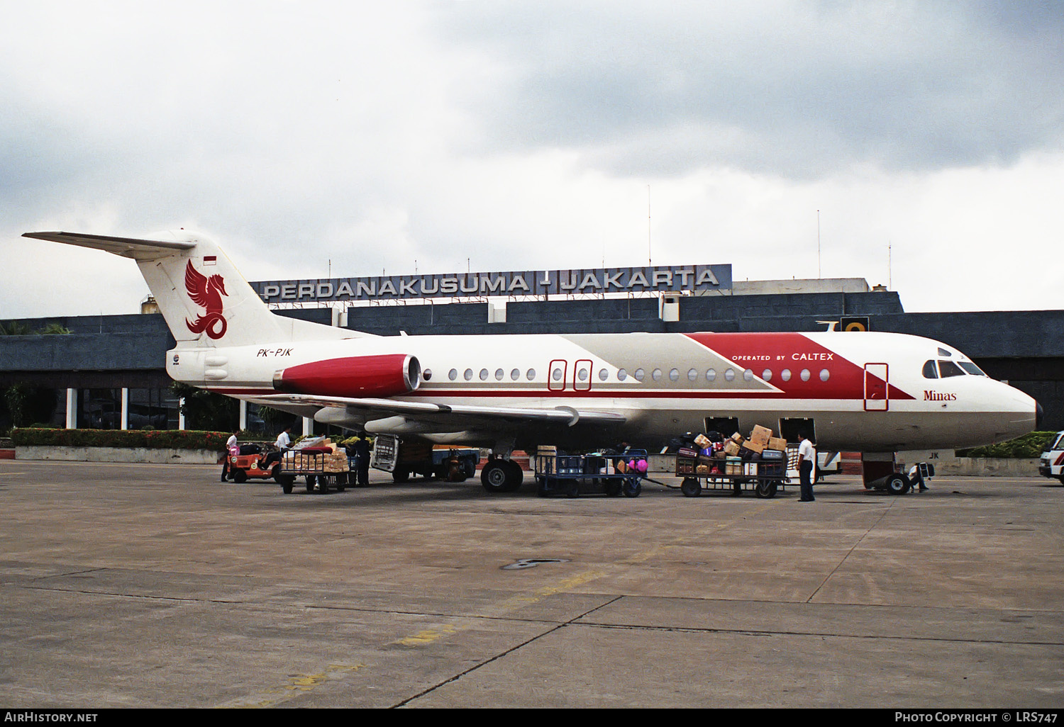 Aircraft Photo of PK-PJK | Fokker F28-4000 Fellowship | Caltex | AirHistory.net #234731