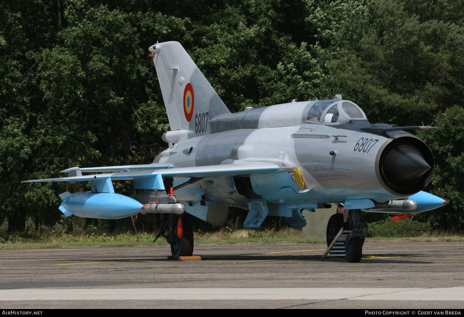 Aircraft Photo of 6807 | Mikoyan-Gurevich MiG-21MF Lancer C | Romania - Air Force | AirHistory.net #234748