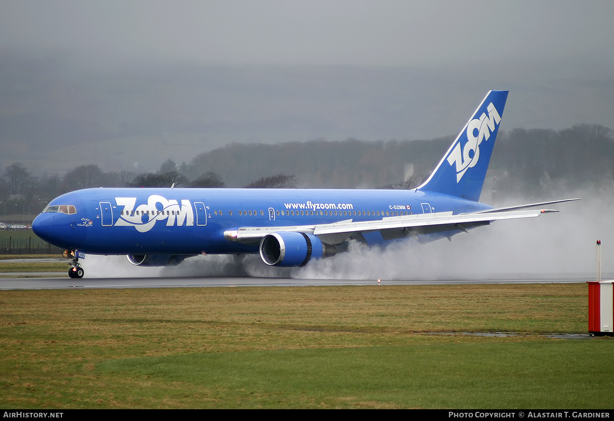 Aircraft Photo of C-GZMM | Boeing 767-328/ER | Zoom Airlines | AirHistory.net #234790