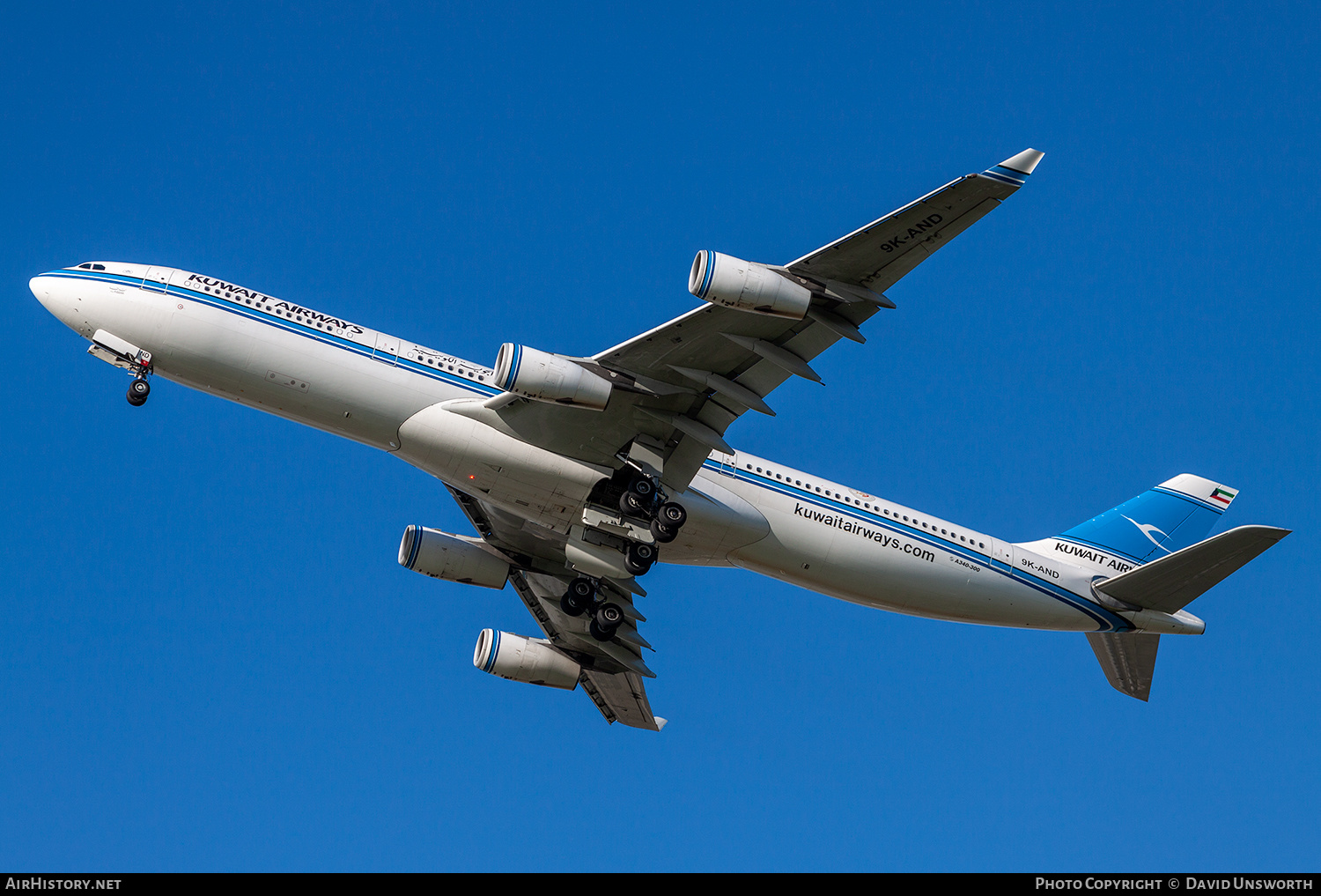 Aircraft Photo of 9K-AND | Airbus A340-313 | Kuwait Airways | AirHistory.net #234830